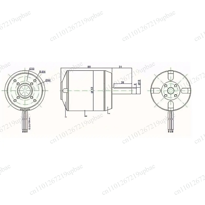 6384 Brushless Motor Sensored - 6384 150KV 200KV Sensorgestuurde Borstelloze Motor